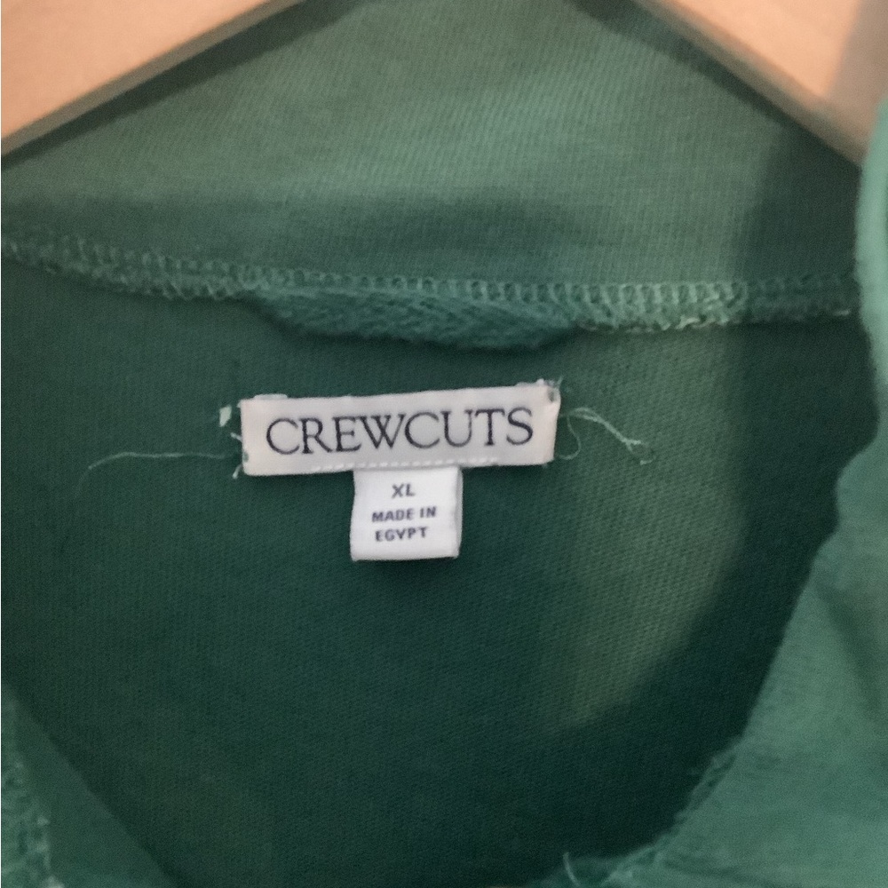Kids' relaxed-fit half-zip pullover from Crewcuts in classic pine green boys XL - Picture 5 of 9